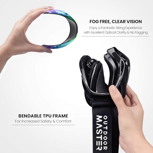image for OutdoorMaster OTG Ski Goggles - Over Glasses Ski/Snowboard Goggles for