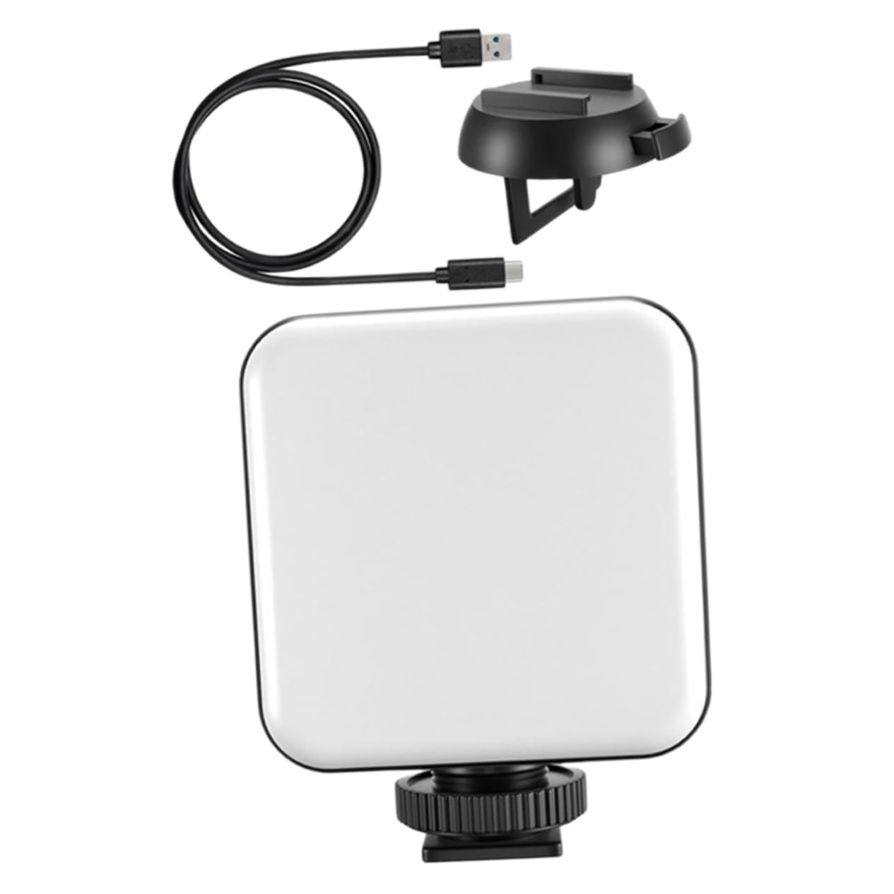 FELTECHELECTR Clip Ring Light for Phone Led Rechargeable 25-100% Brightness Adjustment