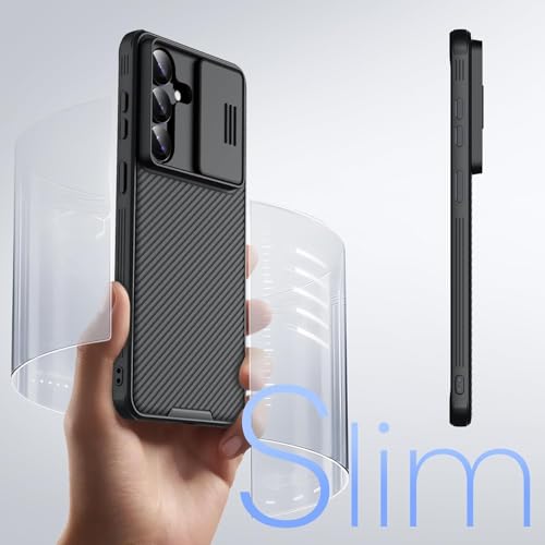 Image of Nilkin Classic Series for Samsung S26 Plus (s26+) Case with Camera Cover, [Camera Lens Protector] [Scratch-Resistant] [360 Full Protection] Shockproof Slim Phone Case (Black, S26Plus)