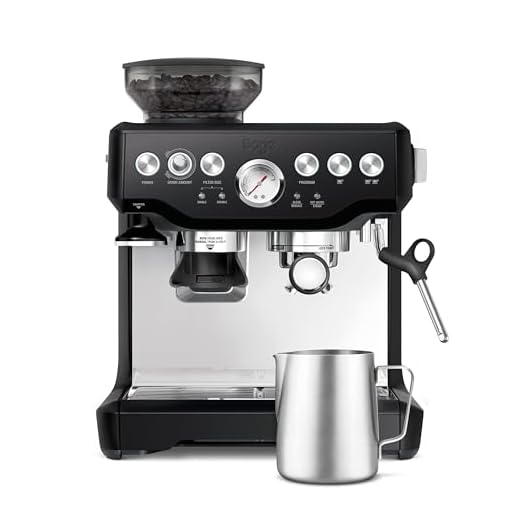 Sage - The Barista Express - Bean to Cup Coffee Machine with Grinder and Milk Frother, Black Gloss