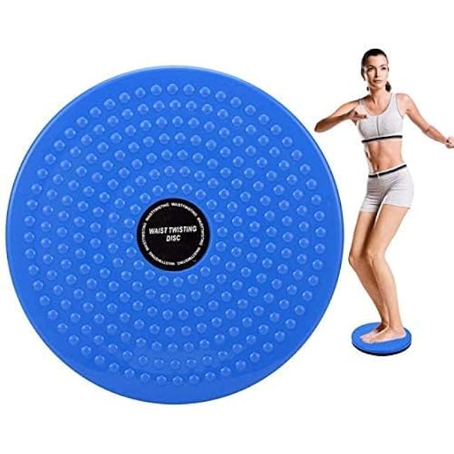Body Waist Twister, Waist Disc Trainer Board ABS Twist Waist Disc Board Body Building Twister Plate Weight Loss Foot Massage Plate (BLUE)