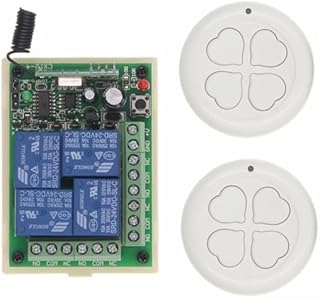 4 Channel DC 12V 24V Wireless Remote Control Switch 315MHz 433MHz Control Motor Forward and Reverse, Transmitter and Receiver - (Color: 2, Voltage: 24V, Size: 433MHz)