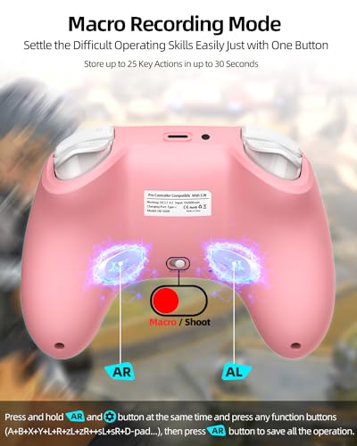 Image of Hall Effect iPhone Controller with Phone Clip, Wireless Bluetooth Game Controller for Android /iPhone /Apple Arcade MFi Games /PC /Switch with Macro /Lock Joystick Speed /6-Axis /Motors /Turbo /ABXY FUN Switch
