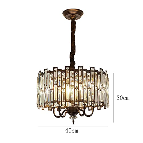 Lustre en cristal pour salon moderne avec hauteur modulable