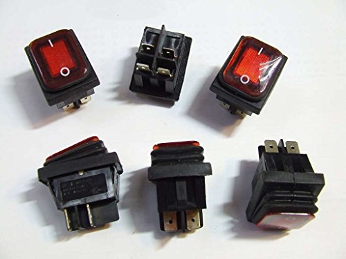 Interruttore stagno a bilancere luminoso bipolare