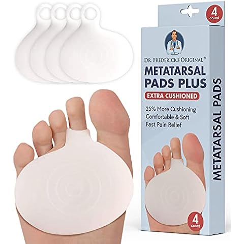 Dr. Frederick's Original Metatarsal Pads Plus - 4pcs - Forefoot Pain Relief - Ball of Foot Pads - Foot Pain Relief Cushion - for Women & Men Cover