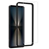 【1枚セット+ガイド枠付き】 KPNS 日本素材製 ブルーライトカットXperia 1 VI 第6世代 SO-51E SOG13 XQ-EC44 / Xperia 1 VII SO-51F / XQ-FS44 用 ガラスフィルム 保護フィルム
