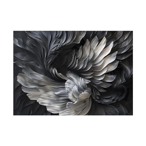 Art abstrait moderne FJASKER pour habiller un grand mur blanc de salon