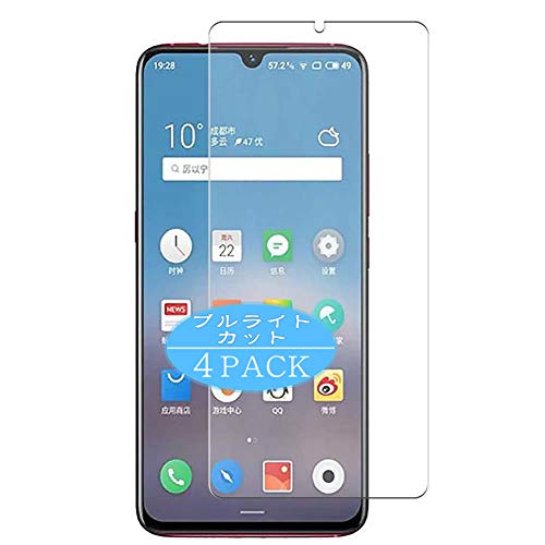 VacFun 4 Piezas Filtro Luz Azul Protector de Pantalla para Meizu Note 9, Screen Protector Sin Burbujas Película Protectora (Not Cristal Templado) Anti Blue Light Filter