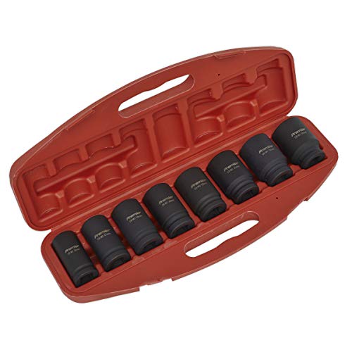 Sealey Ak885 Impact Socket Set 8Pc Deep 3/4Sq Drive Metric