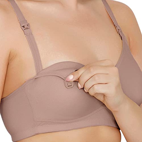 Image of Zivame Women's Cotton Non-Padded Wire Free T-Shirt, Push-Up Bra