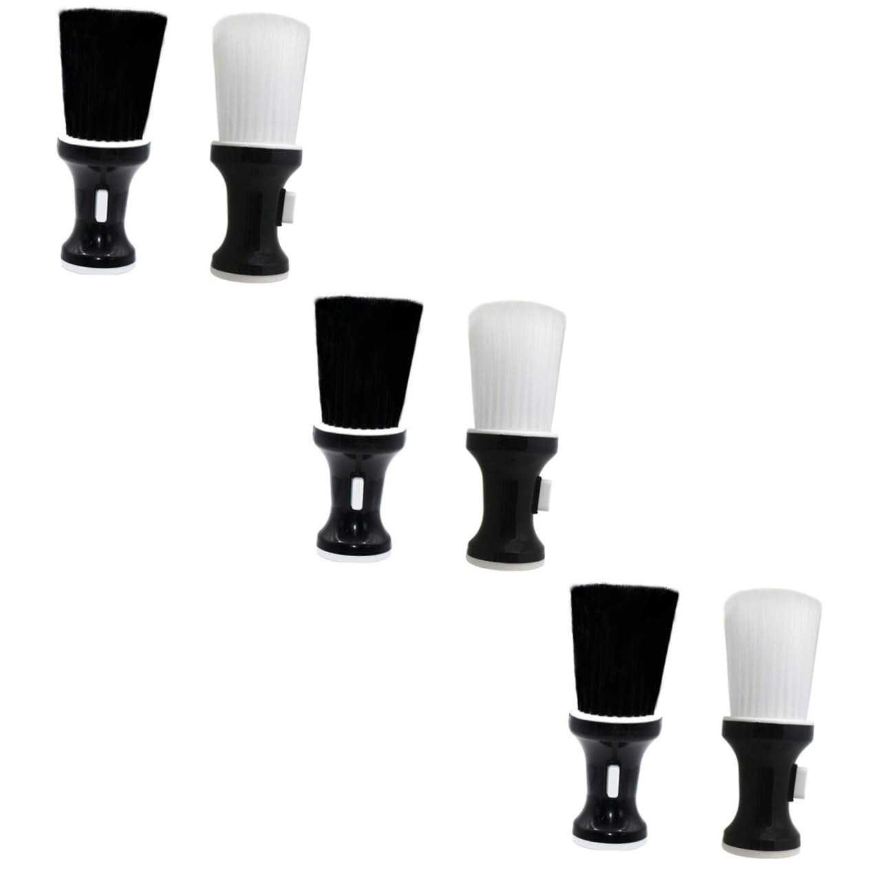 minkissy 6 Piezas Cepillo De Talco Brocha Para Polvos Plumero Cuello De Cepillo De Accesorios De Cepillo De Corte Suministros De Peine Modelado El Plastico