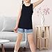 3 Pack Tank Top for Kids Cotton Summer Athletic Sleeveless Vest Undershirts Boys Girls Summer (D-Black, 13-14 Years)