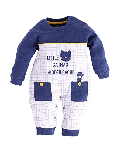 BABY GO 100% Pure Cotton Full Sleeves Rompers/Bodysuit/Sleepsuit for Baby Boys