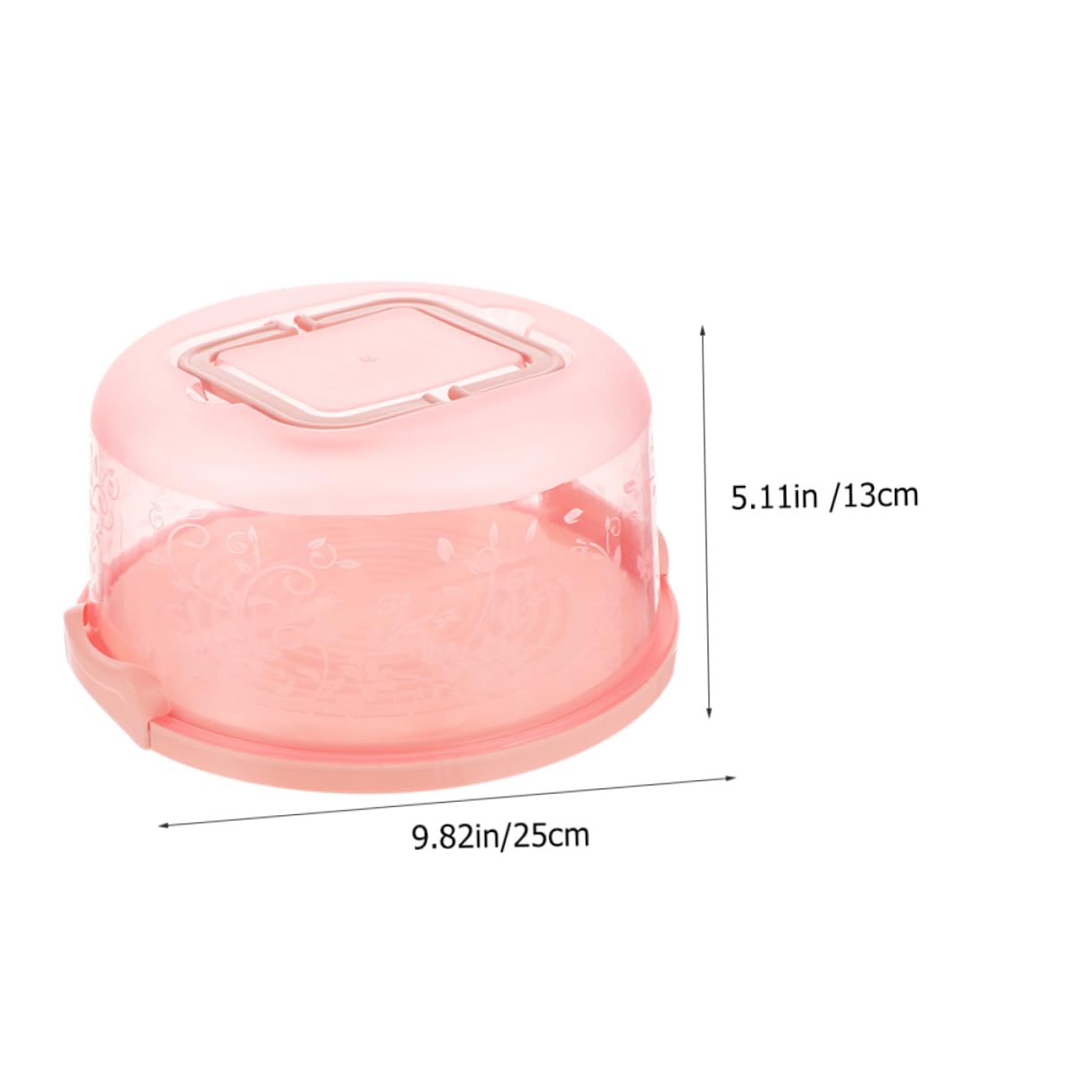 Cabilock 2Pcs Portable Cake Carrier with Handle Reusable Bakery Packing Box Sealing Buckle Design for Safe Transport for Birthday Cakes Lightweight Material Lid