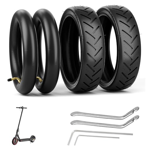 OUXI 4pcs 8 1/2 Xiaomi M365 Neumáticos,8.5Pulgadas Rueda de Reemplazo Neumáticos Exteriores&Interiores para Xiaomi M365 Duradero Antideslizante Scooter Eléctrico 8.5Pulgadas Scooter Neumático Rueda