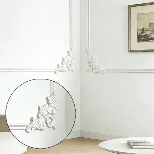 Molduras de madera PU decorativas para techos y paredes de salón 4