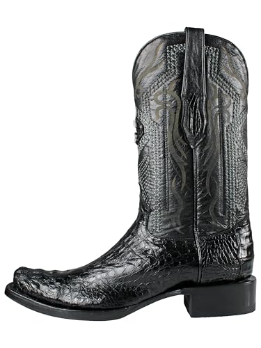 El General Authentic Caiman Belly Leather Cowboy Western Boots 1372