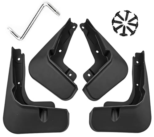Image of Mud Flaps Mud Guards Fit for Toyota Alphard /Vellfire Small Version 2010-2021, Front & Rear Mud Splash Guards Accessories - 4 Pc, Black