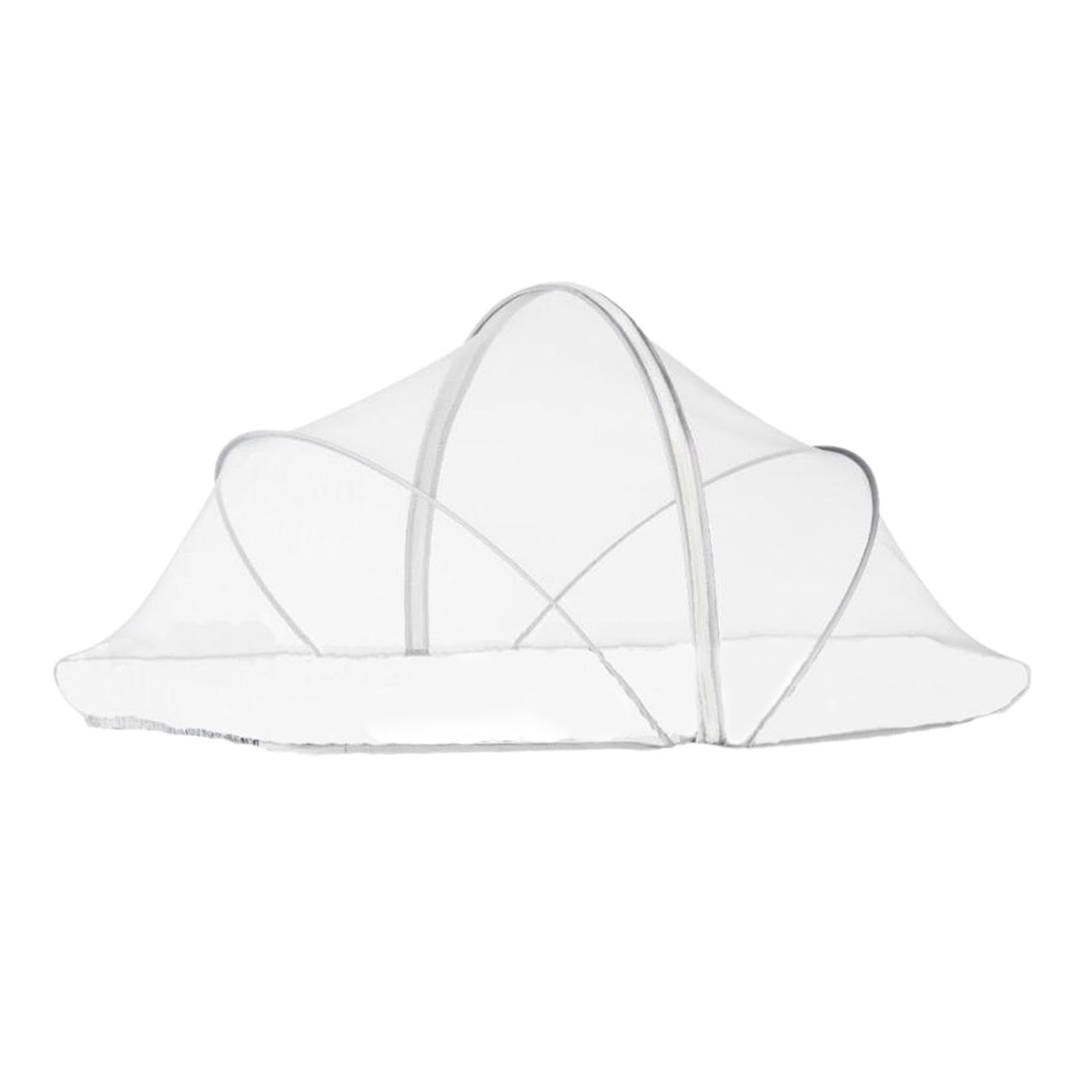 QIXCXAZ Crib Net Cover Protects Baby Through Breathable Traveling Cots Ensuring Sound Sleep During Tours Baby Crib Cover Can Be Easily Attached To Childs Bed, White, 65x110cm