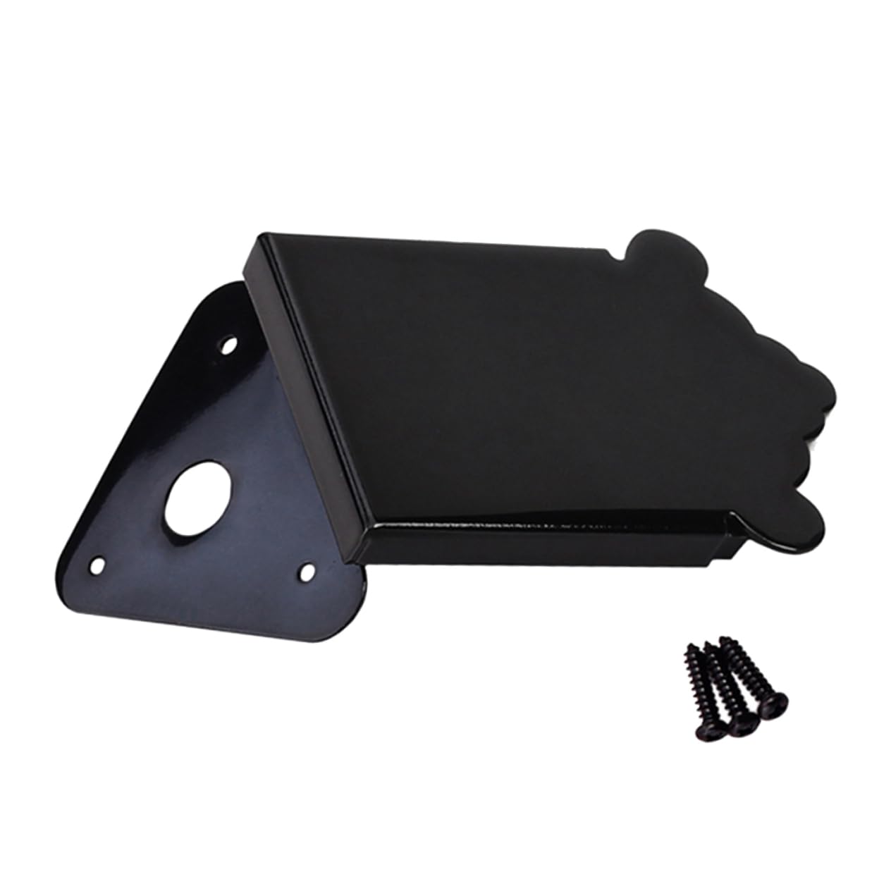 3stücke Metalliche Mandoline Tailpiece Mit Schrauben Hochwertige Teile Für Gitarre Und Mandoline Schwarz Langlebig Installieren Perfektes Upgrade Für Ihr Instrument