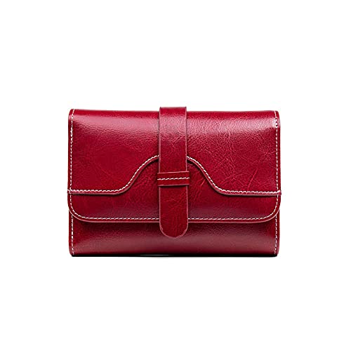 Purses for Women Small Genuine Leather Women Wallet Female Purses and Handbags Card Holder Ladies Clutch Coin Purse (Blue)2