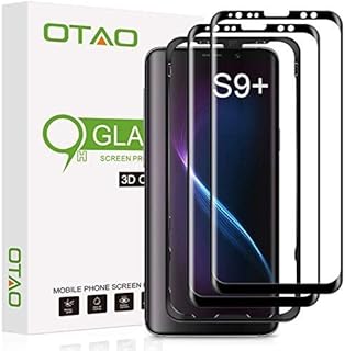 Galaxy S9 Plus Screen Protector Tempered Glass (2 Pack), 3D Curved Dot Matrix [Full Screen Coverage] Glass Screen Protector for Samsung Galaxy S 9 Plus with Installation Tray [Case Friendly]