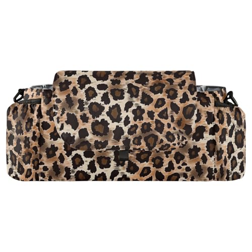 miaozhen Leopard Print double umbrella stroller organizer caddy with cup holder purse accesorios para carro de ni?os para frio accesorios para coche de