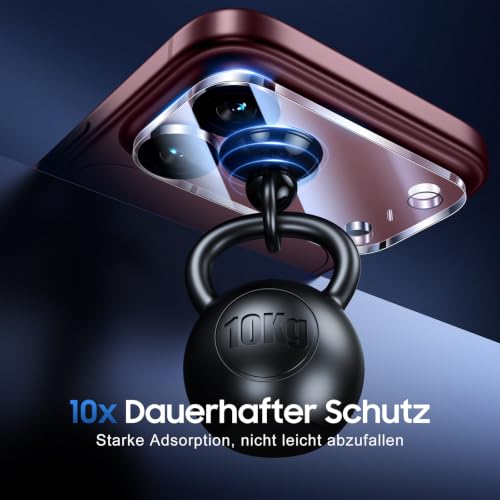 UniqueMe für iPhone 18 Pro Kameraschutz - 3 Stück, HD Transparent – Ansicht 2