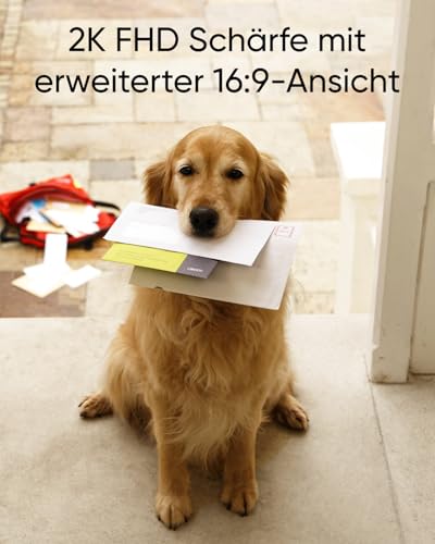 eufy Security C30 Videodeurbel Draadloze 2K FHD deurbelcamera met live video, mensdetectie, batterijvoeding, 16:9 beeld, eenvoudige installatie. Compatibel met HomeBase S380(Refurbished) - Afbeelding 3