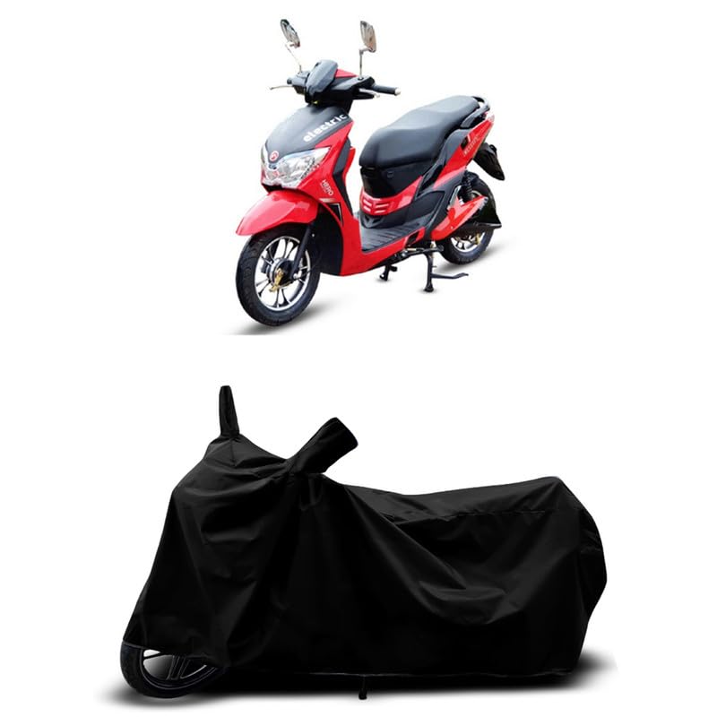 Image of DUFFEL-All Two Wheeler Bike /Scooty Body Cover Used for Hero Electric Dash Heat Protectio /Water Resistance /UV-Rays /Birds Dropping /Scratchproof /Dust Proof /Waterproof All Variants [Black]