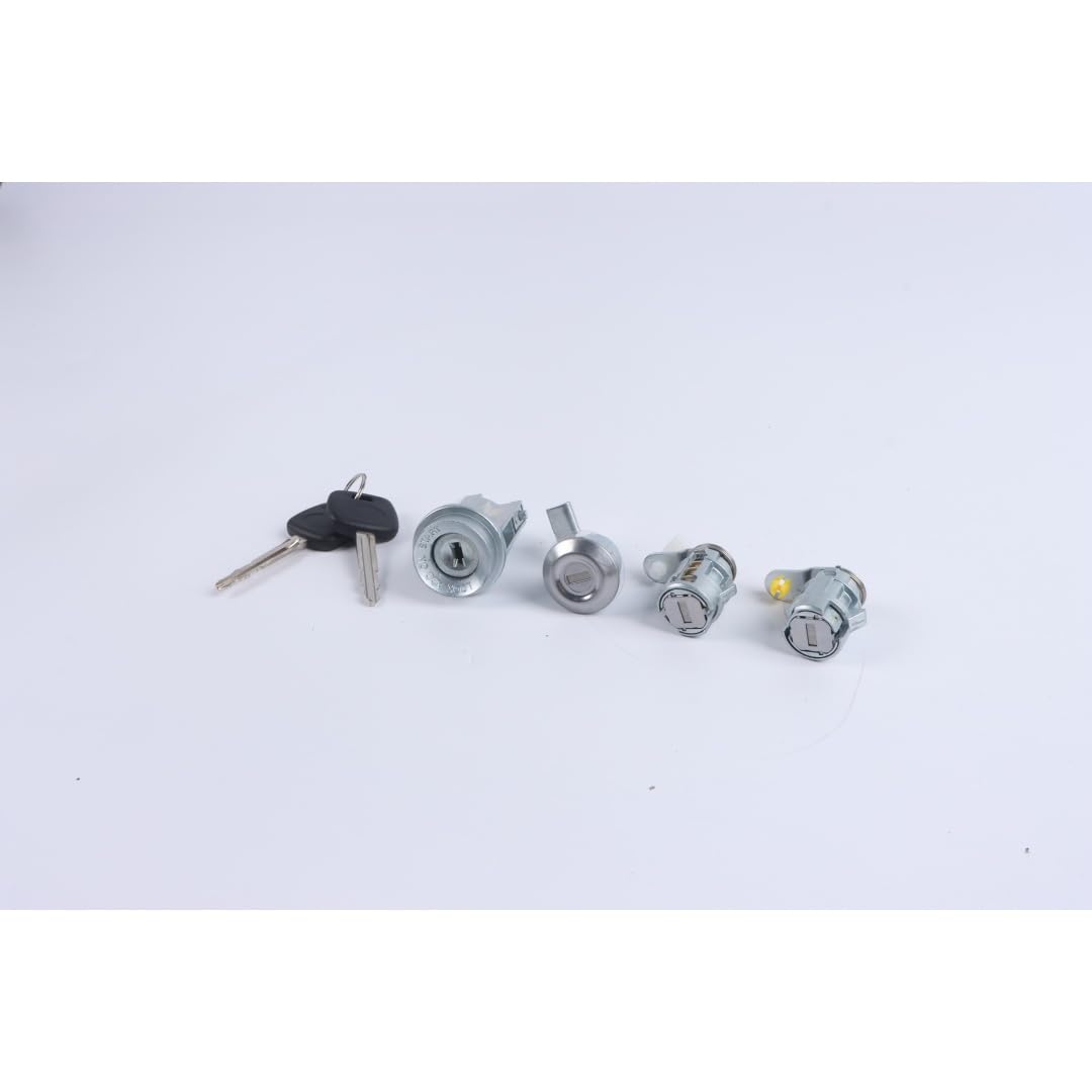Lenksäule Blinker Lichtschalter Passend für Pickup 4Runner, ersetzt 69005–35030, 69058–60041, D2191608, 69005–35130, Auto-Zündschloss-Sperrzylinder mit 2 Schlüsseln