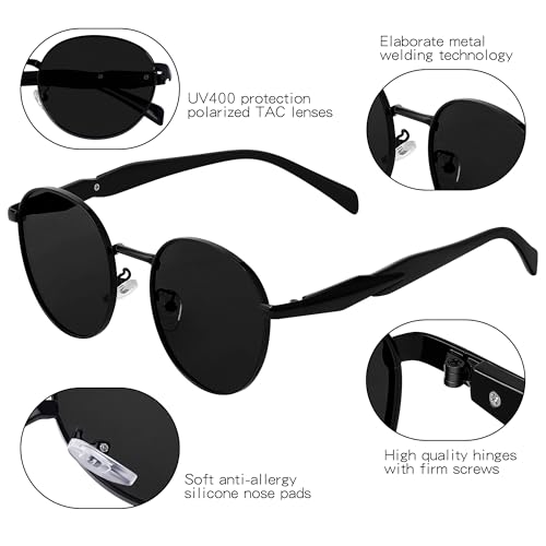 KesaPlan Retro Oval Sunglasses for Women Men, Classic Sunglasses Designer Shades Trendy UV Protection Sun Glasses4