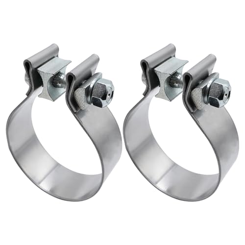 ROADFORMER 3 inch Exhaust Clamp Narrow Band Stainless Steel for Exhaust Pipe, Muffler and Exhaust System Repair (2 Pack) - Thumbnail 4