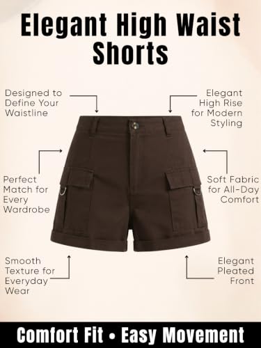 Image of GRECIILOOKS Women's Casual Knee Length Shorts,Casual Relaxed Fit Summer Shorts for Women & Girls | Comfortable Everyday Wear | Available in Plus Sizes