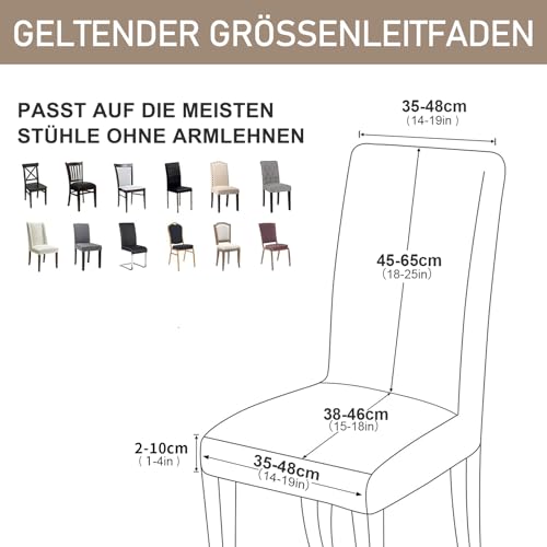 Alishomtll Stretch Samt Stuhlhussen 4er Set Velvet/Velour Stuhlbezug Schwingstuhl Elastische Hussen Waschbarer Stühle Schutz für Küche Restaurant Hotel Bankett Hochzeit (Khaki, 4 Stück)