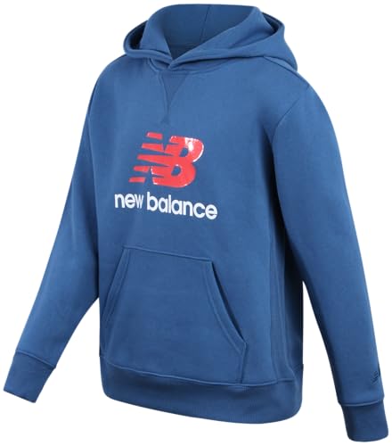 New Balance Active Boys Hoodies - Lightweight Double Fleece Lined Pullover Boys Hoodie Sweatshirt with Pockets (8-20)2