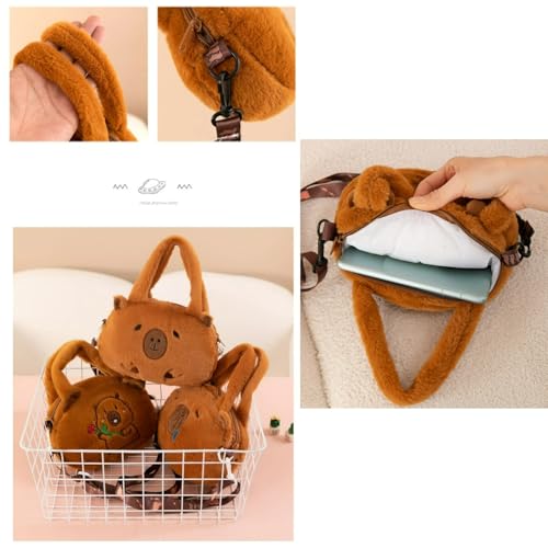 Capybara Expressive Cute Plush Bag Kawaii Crossbody Handbag for Adults Purse Ita Bag4