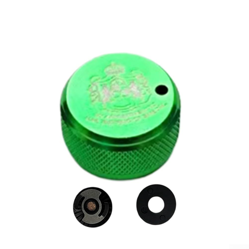 Fishing Wheel Mechanical Brake Trim Knob, Fishing Reel Tension Mechanical Brake Bolt Baitcasting Reel Spool Mechanical Brake Knob With Integrated Sound Feature For ABU Models(green)