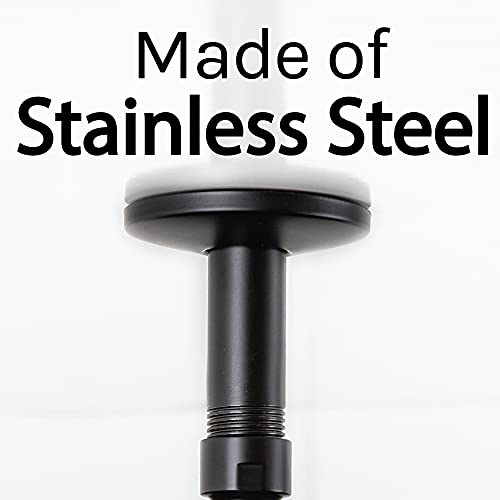 Js Jackson Supplies 3 In. Black Shower Arm For Ceiling-Mounted Rainfall Showerhead #TOP5