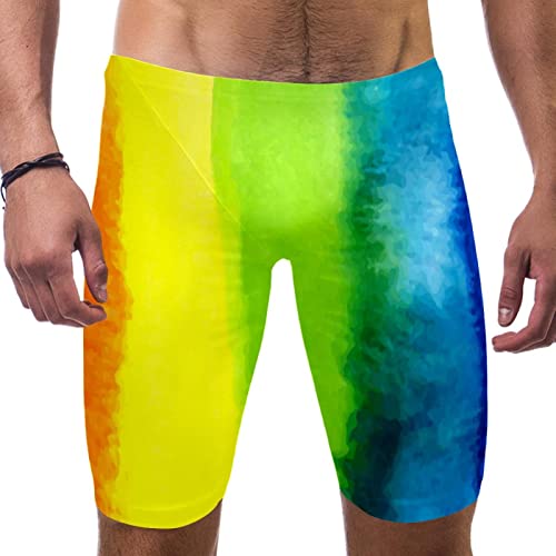 Bañador jammer rainbow de hombre para carreras entrenamiento secado rápido