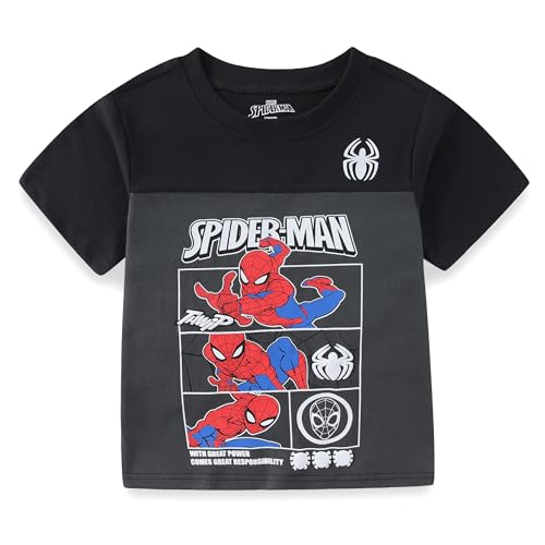 Image of Marvel Spider-Man Boys Short Sleeve T-Shirt and Shorts Set for Little and Big Kids