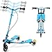 Produktbild AOODIL Drifting Scooter für Kinder, 3 Räder Swing Scooter Faltbarer Tri Slider Faltbarer Push Driften mit verstellbarem Griff und 2 hinteren LED-Rädern für Jungen und Mädchen im Alter von 3-8 Jahren