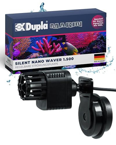 Dupla Marin Silent Nano Waver 1.500 I Strömungspumpe mit 1.500 l/h Durchfluss I Leise & leistungsstarke Aquarium Pumpe für Meerwasser & Süßwasser I Natürliche Wasserbewegung