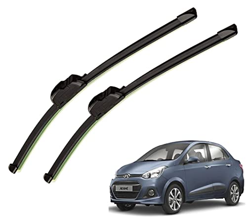 Image of Auto Hub Car Wiper Blades Compatibility With Hyundai Xcent - Set of 2 Pcs (D-22,P-16)
