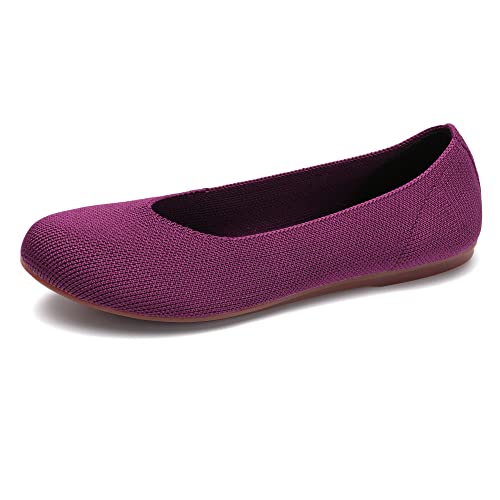 Image of Women's Ballet Flat Dressy Casual Knit Shoes Round Toe Women Mesh Flats