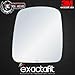 exactafit 8729L Driver Side Mirror Glass Replacement Repair Compatible With 2003-2021 Chevy Express, 2003-2020 GMC Savana 1500 2500 3500