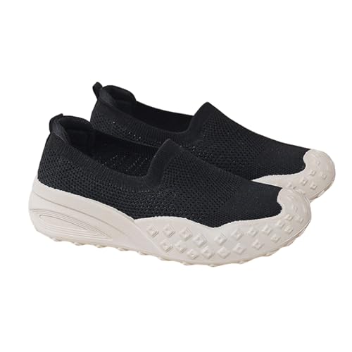 Zapatos Casuales de Mujer Transpirables con para Caminar y Uso Diario cómodos sin Cordones (Black, 40)