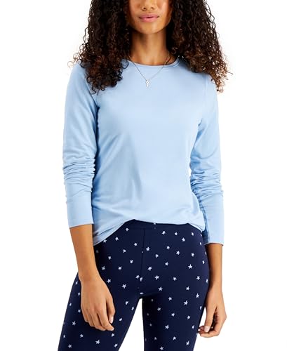 Style & Co. Long Sleeve Top Blue Myth XS