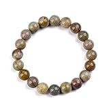 LWQQWL Gobi Agates Bracelet Natrual Gem Stone Bracelets Stress Relief Healing Crystal Bracelets Gobi Jewelry Birthday Christmas Gifts for Women Men